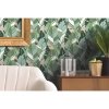 Picture of Hearts of Palm Peel and Stick Wallpaper - Turquoise