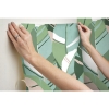 Picture of Hearts of Palm Peel and Stick Wallpaper - Turquoise