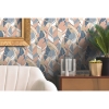 Picture of Hearts of Palm Peel and Stick Wallpaper - Blue