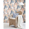 Picture of Hearts of Palm Peel and Stick Wallpaper - Blue