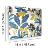 Picture of Funky Jungle Peel and Stick Wallpaper - Blue