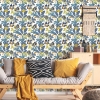 Picture of Funky Jungle Peel and Stick Wallpaper - Blue