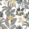 Picture of Funky Jungle Peel and Stick Wallpaper - White