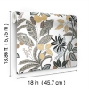 Picture of Funky Jungle Peel and Stick Wallpaper - White