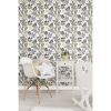 Picture of Funky Jungle Peel and Stick Wallpaper - White