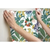 Picture of Funky Jungle Peel and Stick Wallpaper - Green