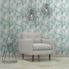 Picture of Washout Peel and Stick Wallpaper - Green