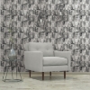 Picture of Washout Peel and Stick Wallpaper - Black