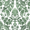 Picture of Vine Damask Peel and Stick Wallpaper - Green