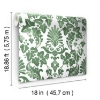 Picture of Vine Damask Peel and Stick Wallpaper - Green