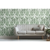 Picture of Vine Damask Peel and Stick Wallpaper - Green