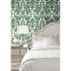 Picture of Vine Damask Peel and Stick Wallpaper - Green