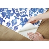 Picture of Vine Damask Peel and Stick Wallpaper - Blue