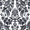 Picture of Vine Damask Peel and Stick Wallpaper - Black