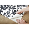 Picture of Vine Damask Peel and Stick Wallpaper - Black