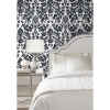 Picture of Vine Damask Peel and Stick Wallpaper - Black