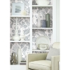 Picture of Vine Damask Peel and Stick Wallpaper - Grey