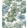 Picture of Old World Trees Peel and Stick Wallpaper - Green