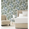 Picture of Old World Trees Peel and Stick Wallpaper - Green