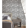 Picture of Curly Strokes Peel and Stick Wallpaper - Black