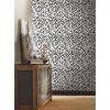 Picture of Curly Strokes Peel and Stick Wallpaper - Black