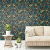 Picture of Tropical Eden Peel and Stick Wallpaper - Blue