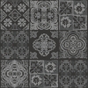 Picture of Marrakesh Tile Peel and Stick Wallpaper - Black