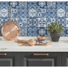 Picture of Marrakesh Tile Peel and Stick Wallpaper - Blue