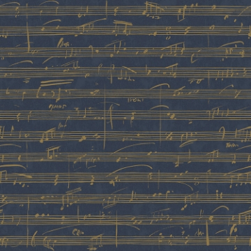 Picture of Melody Peel and Stick Wallpaper - Navy