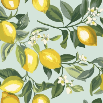 Picture of Lemon Zest Peel and Stick Wallpaper - Blue