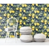 Picture of Lemon Zest Peel and Stick Wallpaper - Navy