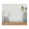 Picture of Twig Hygge Herringbone Peel and Stick Wallpaper - Grey