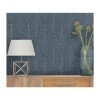 Picture of Twig Hygge Herringbone Peel and Stick Wallpaper - Navy