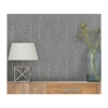 Picture of Twig Hygge Herringbone Peel and Stick Wallpaper - Dark Grey