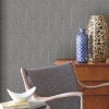 Picture of Twig Hygge Herringbone Peel and Stick Wallpaper - Dark Grey