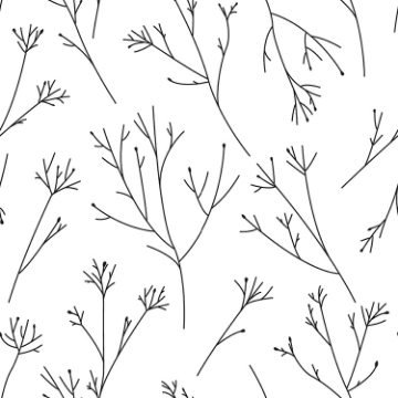 Picture of Twigs Peel and Stick Wallpaper - Black and White