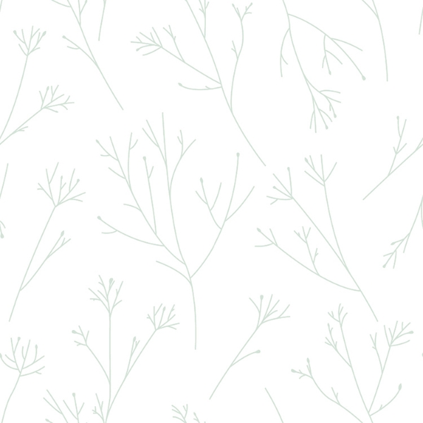 Picture of Twigs Peel and Stick Wallpaper - Mint