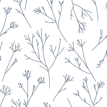 Picture of Twigs Peel and Stick Wallpaper - Navy