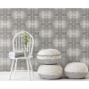 Picture of Sarong Print Peel and Stick Wallpaper - Grey