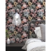 Picture of Vintage Floral Blooms Peel and Stick Wallpaper - Pink