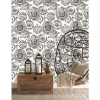 Picture of Bohemian Peel and Stick Wallpaper - Black