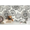 Picture of Bohemian Peel and Stick Wallpaper - Black