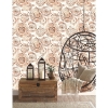 Picture of Bohemian Peel and Stick Wallpaper - Orange