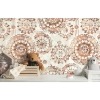 Picture of Bohemian Peel and Stick Wallpaper - Orange