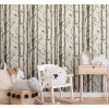 Picture of Trees Peel and Stick Wallpaper - Brown