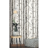 Picture of Trees Peel and Stick Wallpaper - Grey