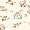 Picture of Rainbows End Peel and Stick Wallpaper - Taupe