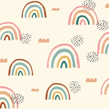 Picture of Rainbows End Peel and Stick Wallpaper - Taupe