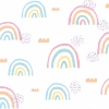 Picture of Rainbows End Peel and Stick Wallpaper - Pink