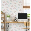 Picture of Rainbows End Peel and Stick Wallpaper - Pink